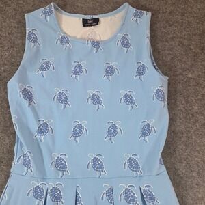 Sailor Sailor Turtle Dress‎ XS Coastal Resort UPF Stretch Made in USA Pockets